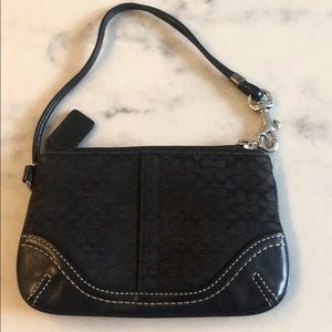 Black Coach Wristlet